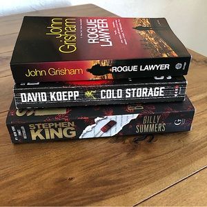 Set of 3 Paperbacks by John Grisham, David Koepp & Steven King